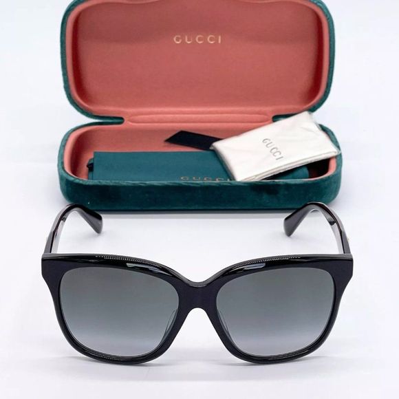 Sale! New Gucci Women\'s 56mm Black Cat Eye Sunglasses! main image 6